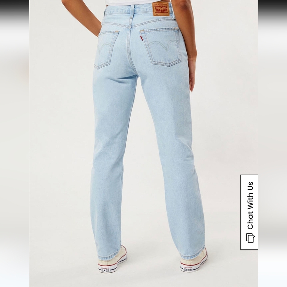 Levi’s Premium 501 Jeans Straight Ligh Blue Size 28 - Picture 4 of 16